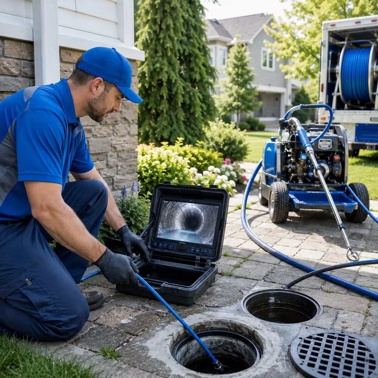 Outdoor drain cleaning professionals serving Oxford, CT