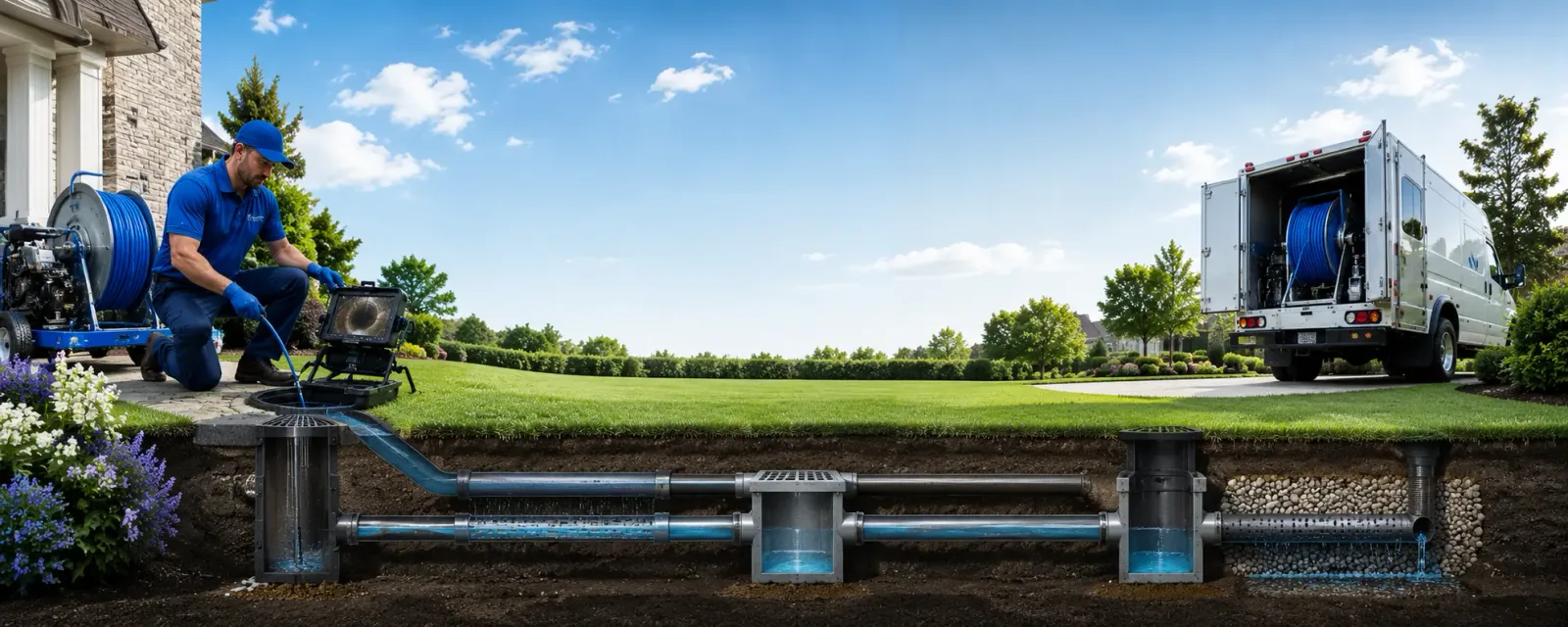 Outdoor drain cleaning information for Oxford, CT